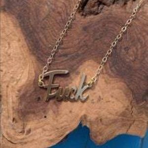 Word FUCK necklace